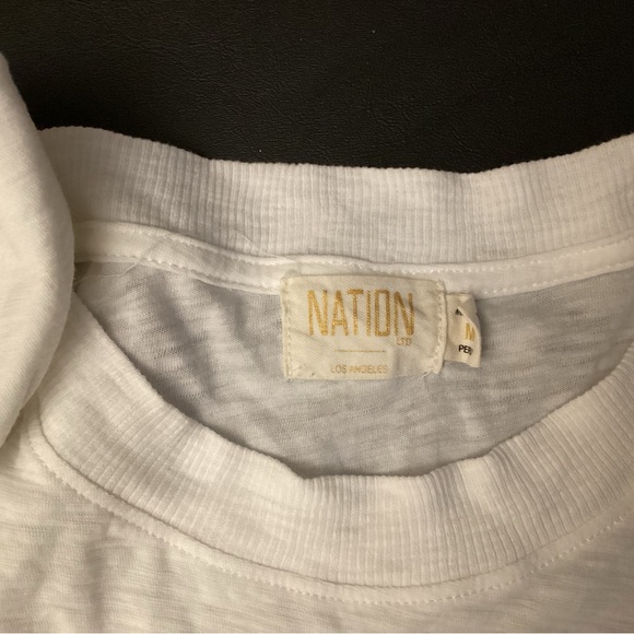 White Ruffle Sleeve Tee - Picture 3 of 3